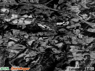White Plains satellite photo by USGS