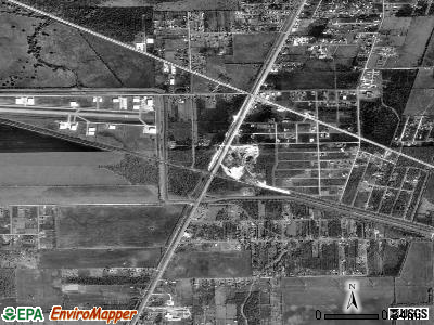 Centerfield satellite photo by USGS