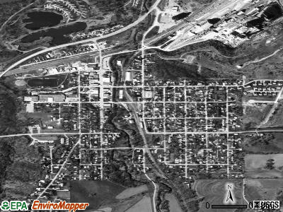 Louisville satellite photo by USGS