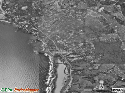 Woodland satellite photo by USGS