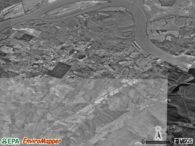 New Hope satellite photo by USGS