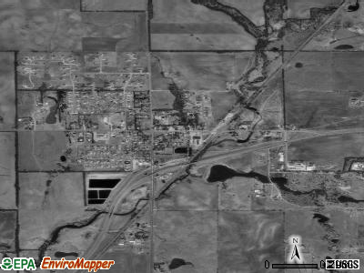 Kechi satellite photo by USGS