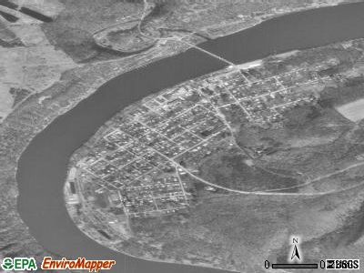 East Brady satellite photo by USGS