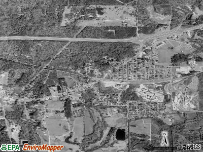 Bude satellite photo by USGS