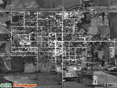 Franklin satellite photo by USGS
