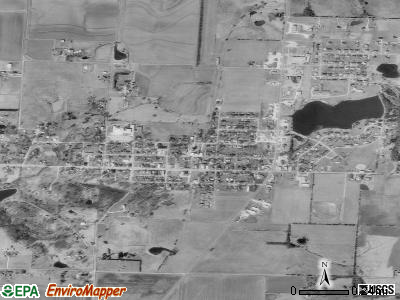 Lincoln satellite photo by USGS