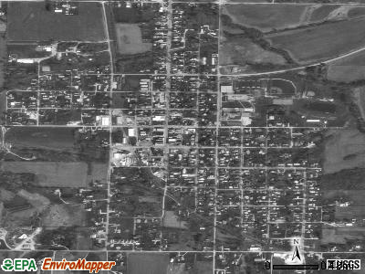 Clay City satellite photo by USGS
