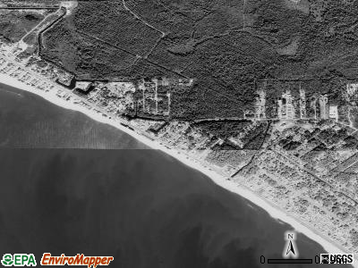 Mexico Beach satellite photo by USGS