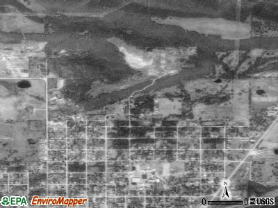 Weleetka satellite photo by USGS