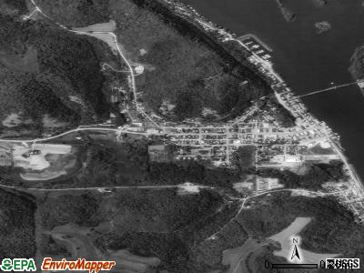 Lansing satellite photo by USGS
