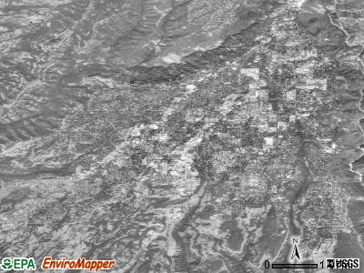 Paradise satellite photo by USGS