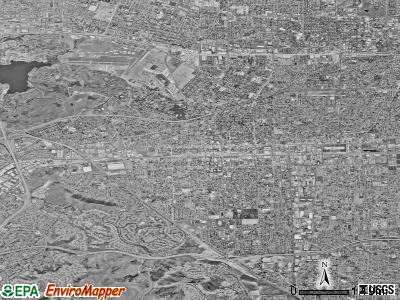 Pomona satellite photo by USGS