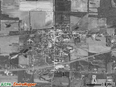 Clay City satellite photo by USGS