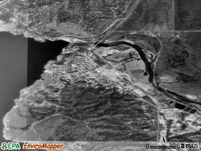 Cascade satellite photo by USGS
