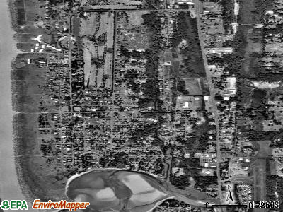 Gearhart satellite photo by USGS