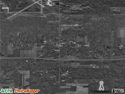 Vienna Center satellite photo by USGS