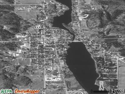 Central Lake satellite photo by USGS