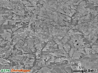 Liberty satellite photo by USGS