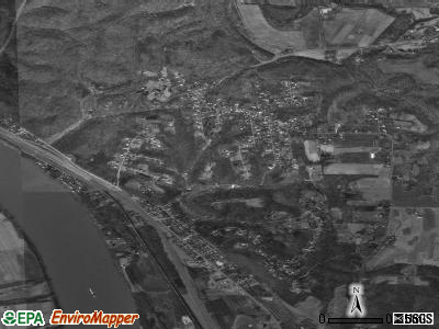 Sciotodale satellite photo by USGS