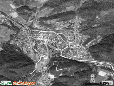 Damascus satellite photo by USGS