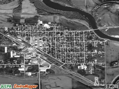 Scribner satellite photo by USGS