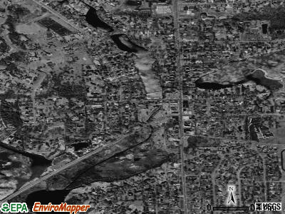 Village of Clarkston satellite photo by USGS