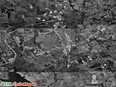 Cleburne satellite photo by USGS