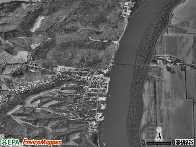 Hardin satellite photo by USGS