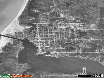 Pentwater satellite photo by USGS