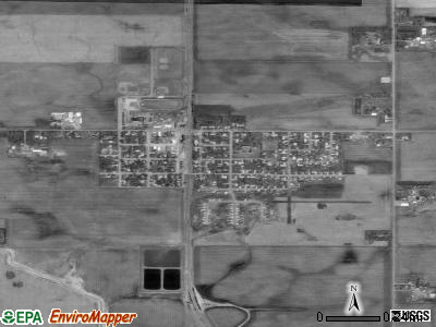 Harrisburg satellite photo by USGS