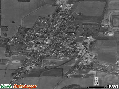 Attica satellite photo by USGS