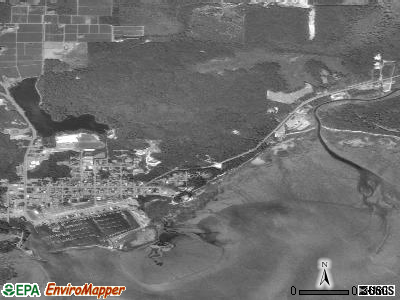 Ilwaco satellite photo by USGS