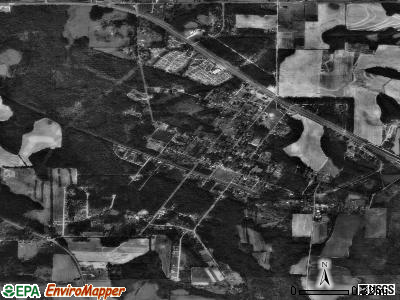 Poulan satellite photo by USGS