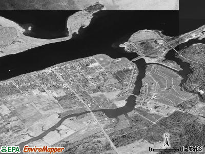 Waddington satellite photo by USGS