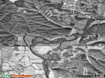 Lobelville satellite photo by USGS