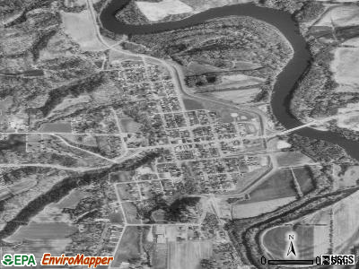 Henderson satellite photo by USGS