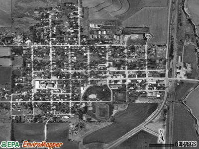 Walthill satellite photo by USGS