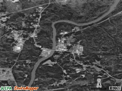 Franklin satellite photo by USGS