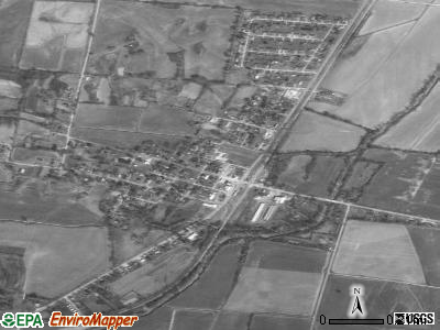 Gates satellite photo by USGS