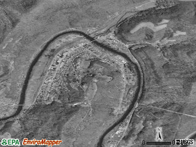Gassaway satellite photo by USGS