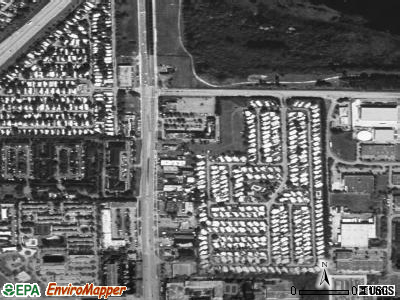 Village Park satellite photo by USGS