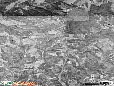 Oak Level satellite photo by USGS