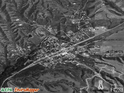 Patagonia satellite photo by USGS