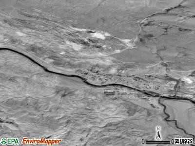 Gardiner satellite photo by USGS