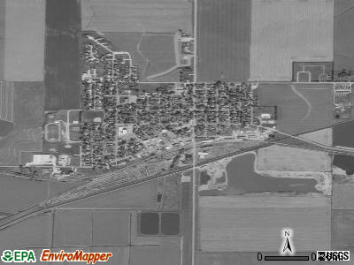 Wall Lake satellite photo by USGS