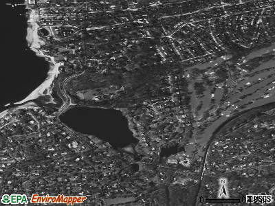 Plandome Manor satellite photo by USGS