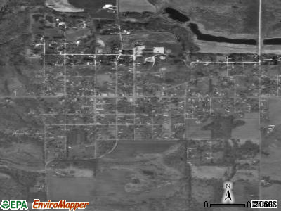 Hymera satellite photo by USGS