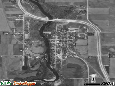 Janesville satellite photo by USGS