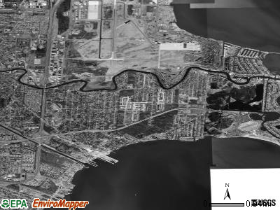 Harrison satellite photo by USGS