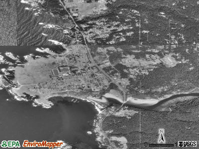 Keystone satellite photo by USGS